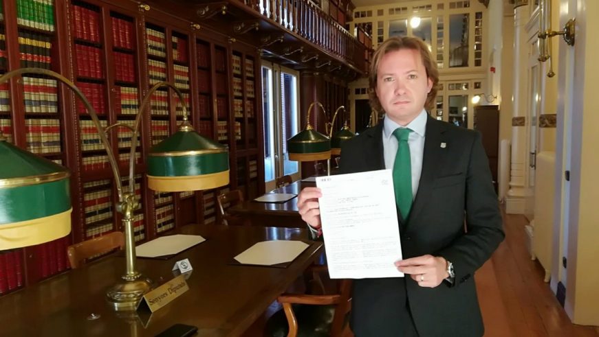 FOTOGRAFÍA. PALMA (ESPAÑA), 17.01.2022. El presidente de VOX en las islas Baleares, Jorge Campos. Lasvocesdelpueblo (Ñ Pueblo)