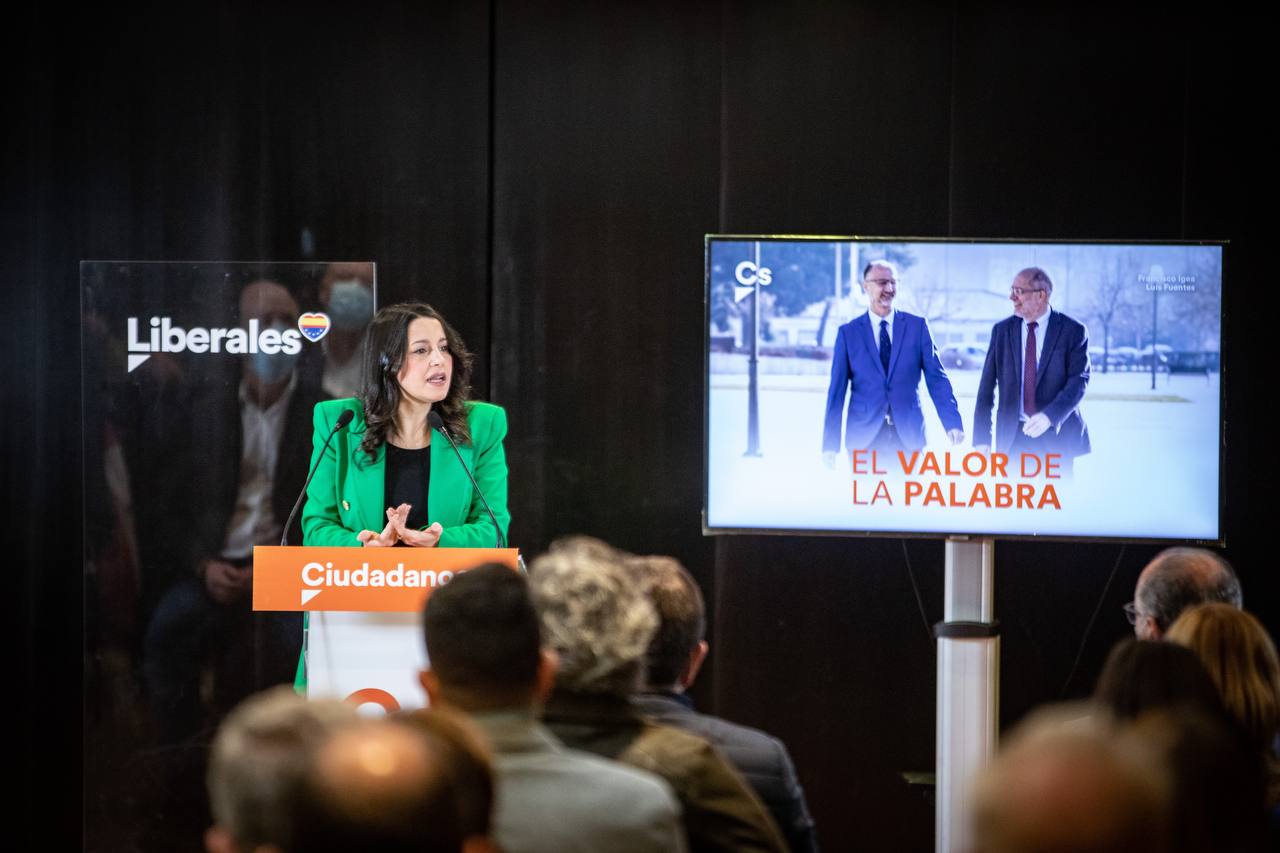 FOTOGRAFÍA. SALAMANCA (ESPAÑA), 30.01.2022. La presidente de Ciudadanos, Inés Arrimadas García. Ñ Pueblo (1)