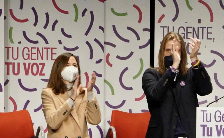 Ione Belarra Urteaga diferencia la «verdad» que defiende el candidato de Podemos al 13F Pablo Fernández Santos y «las mentiras y bulos del PP» en Castilla y León