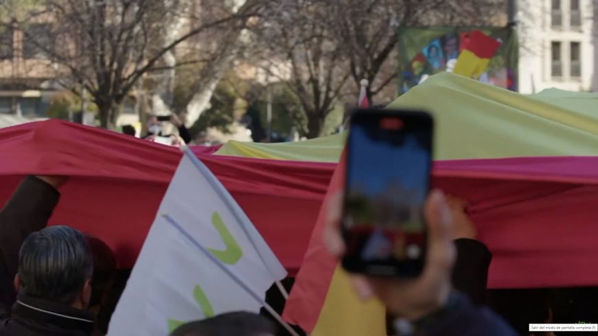FOTOGRAFÍA. VALLADOLID (ESPAÑA), 15.01.2022. VOX inicia la precampaña electoral del 13F Castilla y León. Ñ Pueblo (2)