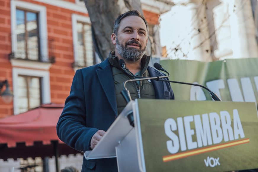FOTOGRAFÍA. VALLADOLID (ESPAÑA), 15.01.2022. VOX presenta su candidatoal 13F Castilla y León, Juan García Gallardo Frings. Ñ Pueblo (7)
