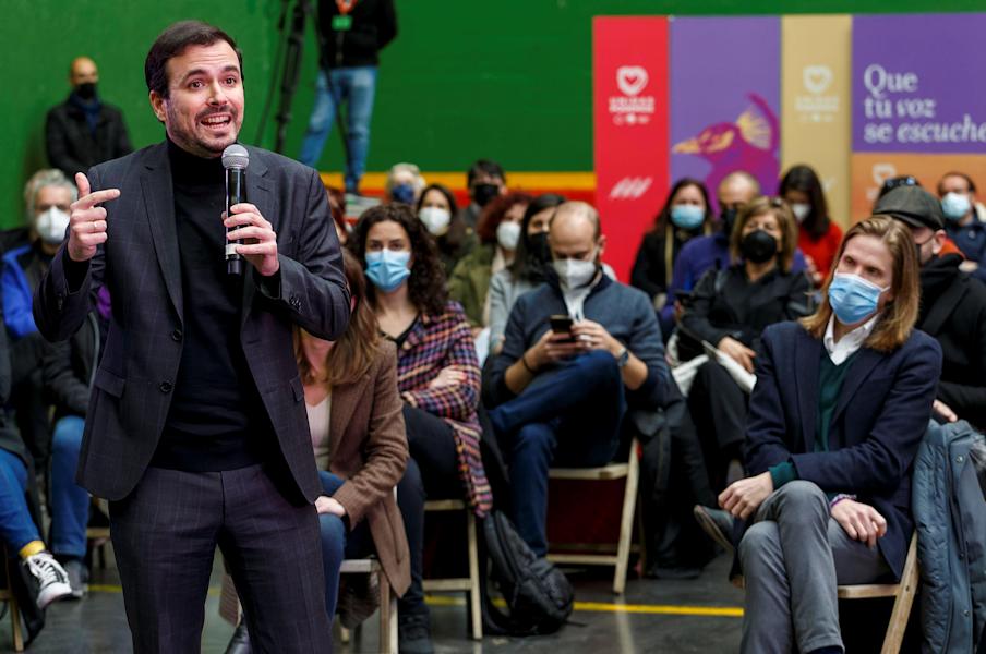 FOTOGRAFÍA. ARANDA DE DUERO (BURGOS) ESPAÑA, 05.02.2022. El ministro de Consumo y coordinador federal de Izquierda Unida, Alberto Garzón Espinosa. Efe