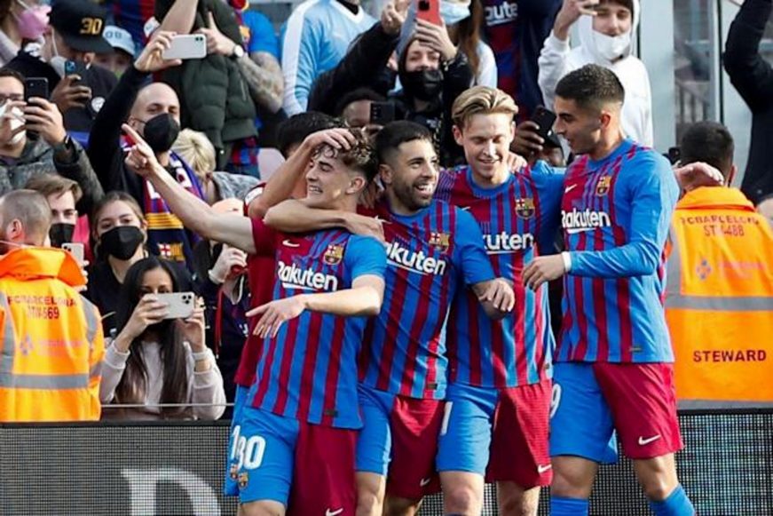 FOTOGRAFÍA. BARCELONA (ESPAÑA), 06.02.2022. 4-2. El Barça de Xavi ya es de 'Champions'. Efe (2)