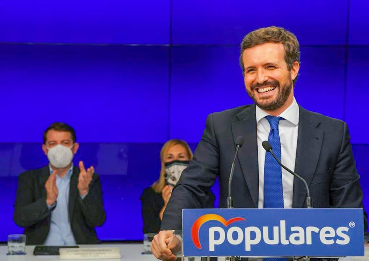 FOTOGRAFÍA. ESPAÑA, FEBRERO DE 2022. El presidente del PP, Pablo Casado Blanco. Lasvocesdelpueblo (Ñ Pueblo)