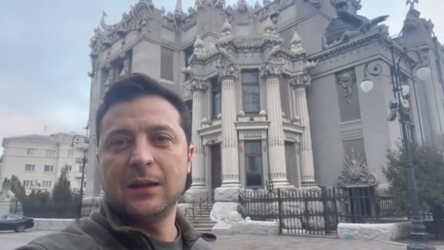 FOTOGRAFÍA. KIEV (UCRANIA), 26.02.2022. El presidente de Ucrania, Volodímir Zelenski. Lasvocesdelpueblo (Ñ Pueblo)