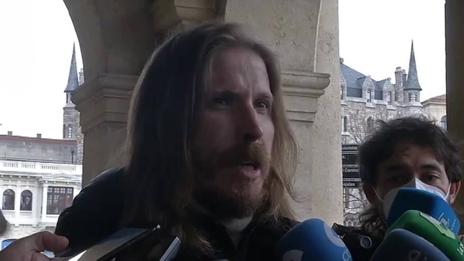 FOTOGRAFÍA. LEÓN (ESPAÑA), 13.02.2022. El candidato de Unidas Podemos (UP) a la Presidencia de la Junta de Castilla y León, Pablo Fernández Santos. Efe (1)