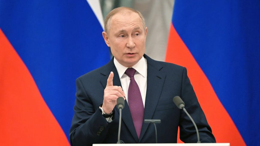 FOTOGRAFÍA. MOSCÚ (RUSIA), 15.02.2022. El presidente de Rusia, Vladímir Putin (1)
