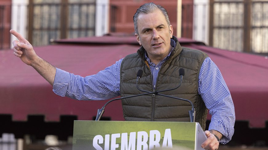 FOTOGRAFÍA. ÁVILA (CASTILLA Y LEÓN) ESPAÑA, 04.02.2022. El secretario general de VOX , Francisco Javier Ortega Smith Molina. Ñ Pueblo