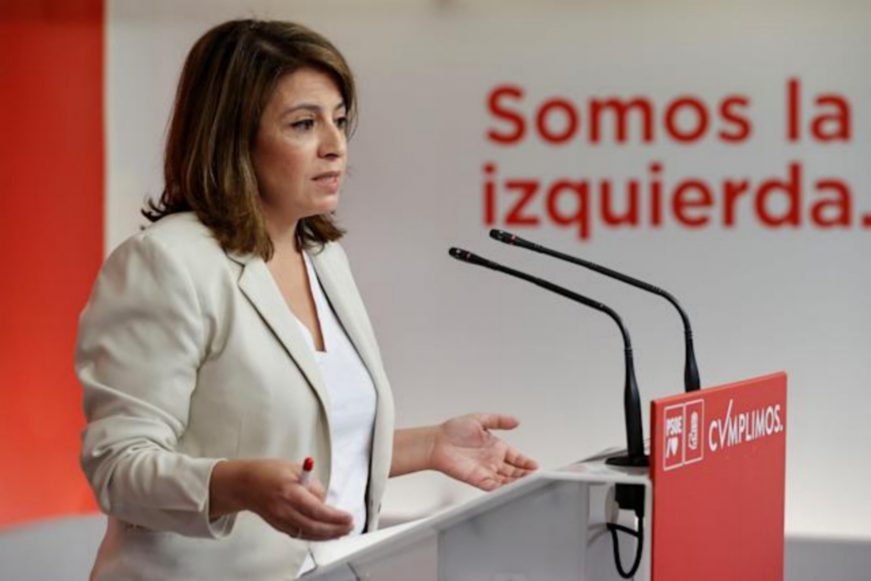 MADRID (ESPAÑA), 04.02.2022. La vicesecretaria general del PSOE, Adriana Lastra Fernández. Efe