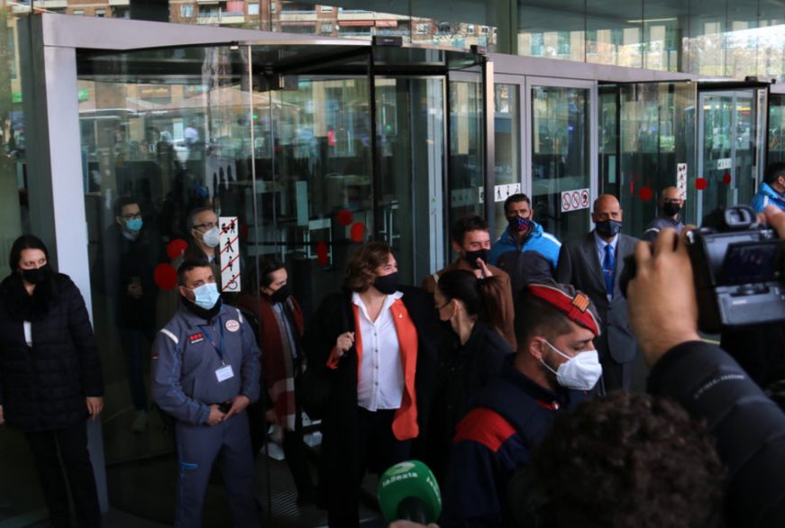 FOTOGRAFÍA. BARCELONA (ESPAÑA), 04.03.2022. La imputada por corrupción, alcaldesa de Barcelona y líder de la marca de Podemos en la Comunidad autónoma de Cataluña (los Comunes), Ada Colau Ballano. ACN