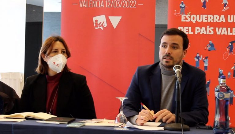 El líder de la extrema izquierda (IU) Alberto Garzón aboga por «frenar al PP» por «cooperar con VOX» ante otro Gobierno de VOX en Andalucía