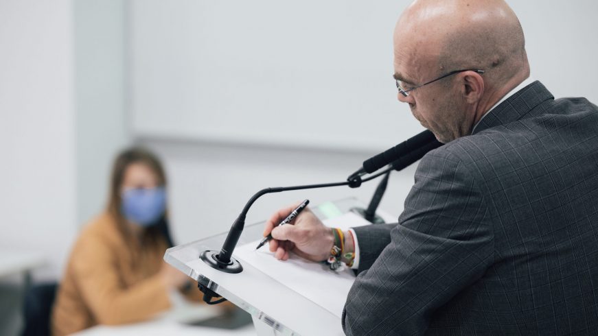 FOTOGRAFÍA. MADRID (ESPAÑA), 21.03.2022. El vicepresidente primero del Comité de Acción Política (CAP) de VOX partido Obrero y Español, Jorge Buxadé Villalba. Ñ Pueblo