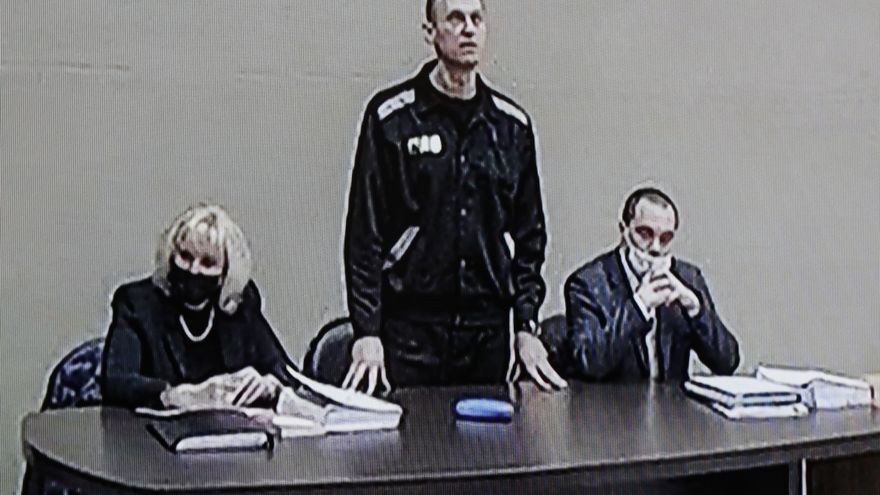 FOTOGRAFÍA. POKROV (RUSIA), 15.02.2022. El líder de la oposición y activista ruso Alexei Navalni (centro). Efe