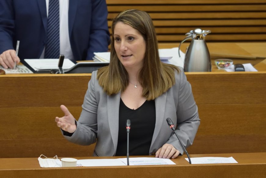 FOTOGRAFÍA. VALENCIA (ESPAÑA), 30.03.2022. La portavoz del Grupo Parlamentario VOX Comunidad Valenciana, Ana Vega Campo. (Ñ Pueblo)