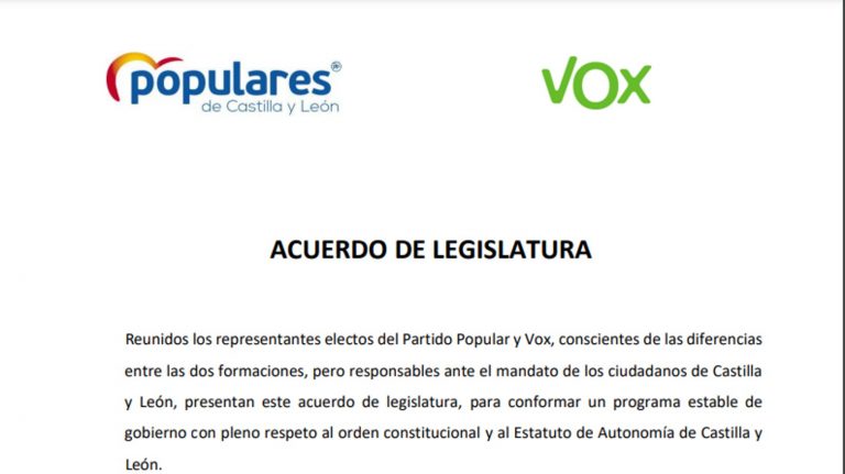 Pacto Gobierno VOX y PP en Castilla y León| «Apoyo a familias y natalidad»