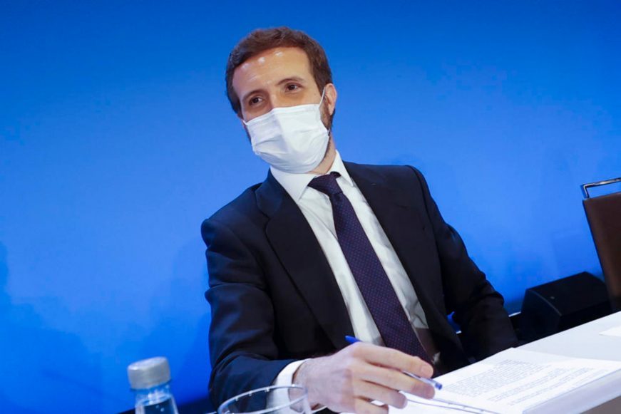 FOTOGRAFÍA. MADRID (ESPAÑA), 01.03.2022. El hasta esta mañana líder del Partido Popular (PP), Pablo Casado Blanco. Efe