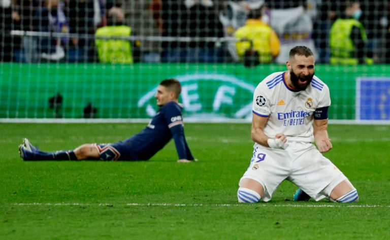 Al amparo de un triplete de Benzema el Real Madrid liquida al todopoderoso PSG del ‘tridente’ y se clasifica para los cuartos de final de la ‘Champions’