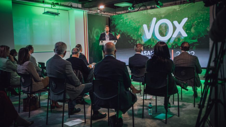 FOTOGRAFÍA. MADRID (ESPAÑA), 01.04.2022. El presidente de VOX, Santiago Abascal Conde. (Ñ Pueblo)