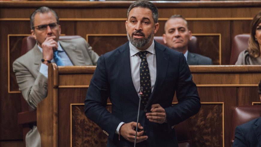 FOTOGRAFÍA. MADRID (ESPAÑA), 27.04.2022. El presidente de VOX, Santiago Abascal Conde. Ñ Pueblo
