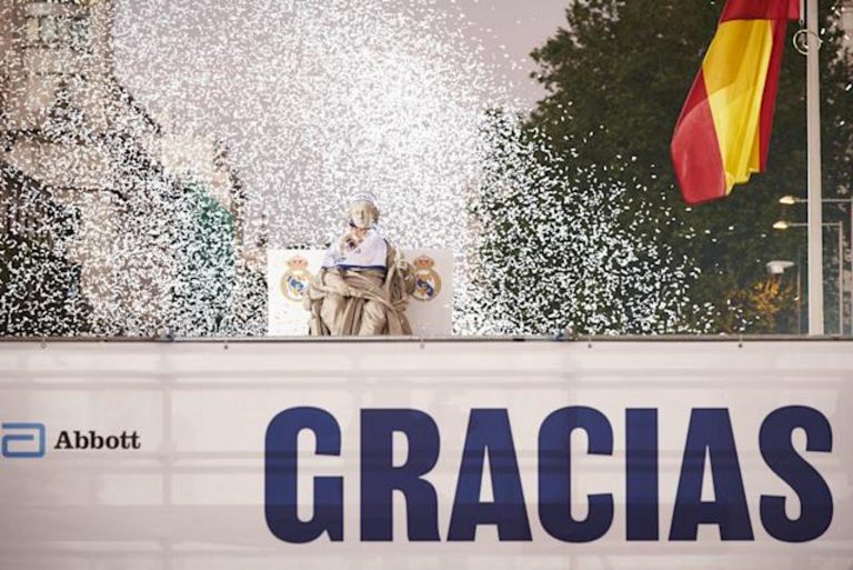 Trigésimo quinto título de liga del Real Madrid| Coronación y festejo