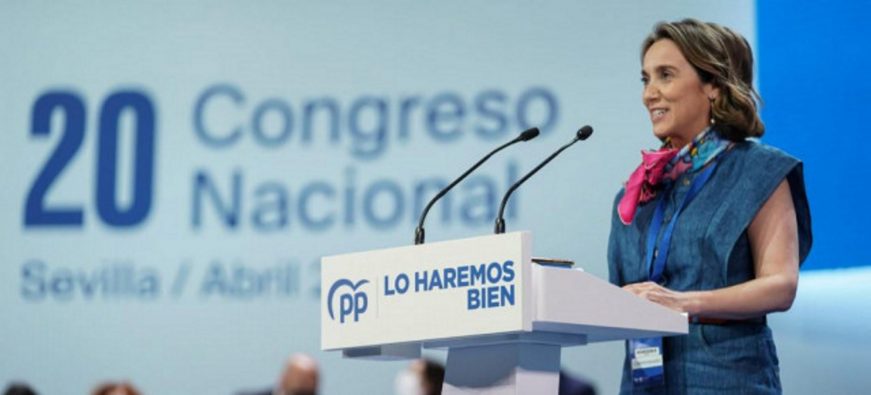 FOTOGRAFÍA. SEVILLA (ESPAÑA), 01.04.2022. XX Congreso del PP bajo lema 'Lo Haremos Bien'. La nueva secretaria general del PP. Ñ pueblo