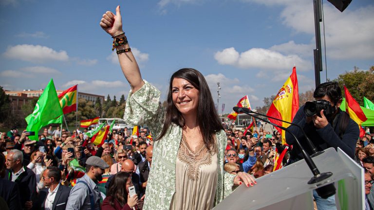 Elecciones Andalucía 2022| La candidata Macarena Olona Choclán «renunciará» a su acta como diputada nacional «antes del 3 de junio» para centrarse de «forma exclusiva» a Andalucía