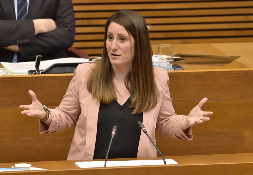 FOTOGRAFÍA. VALENCIA (ESPAÑA), 30.03.2022. La portavoz del Grupo Parlamentario VOX Cortes Valencianas, Ana Vega Campos. Ñ Pueblo