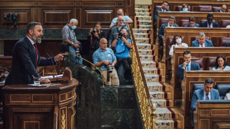 España| Abascal retrata al presidente de Gobierno: «Usted señor Sánchez es la mentira con patas, usted es la mentira hecha persona»
