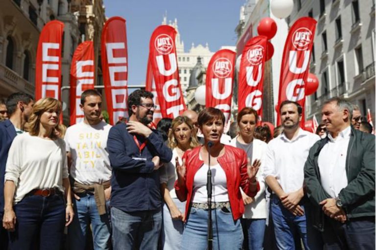 Primero de Mayo| La portavoz del Gobierno: Ha merecido la pena el esfuerzo del Ejecutivo de Pedro Sánchez «combatiendo los retrocesos y recortes de las derechas»
