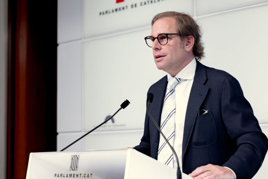 FOTOGRAFÍA. BARCELONA (ESPAÑA), 10.05.2022. El portavoz del Grupo Parlamentario de VOX en el Parlamento de Cataluña, Joan Garriga Doménech. (Ñ Pueblo)