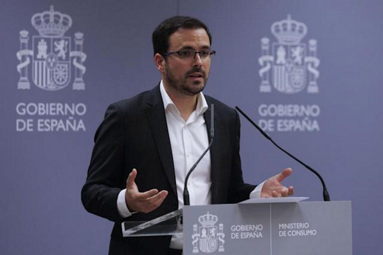 Espionaje al Procés| Ministro Garzón (IU): «Quiero ser muy claro: no es legítimo investigar y espiar a la oposición»