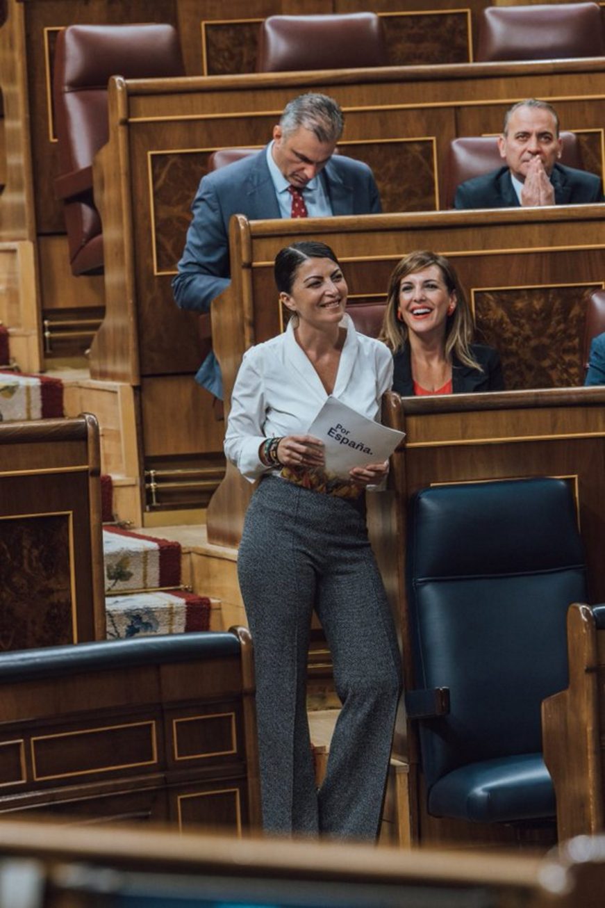 FOTOGRAFÍA. MADRID (ESPAÑA), MAYO DE 2022. La secretaria general del Grupo Parlamentario de VOX en el Congreso de los Diputados, Macarena Olona. Ñ Pueblo