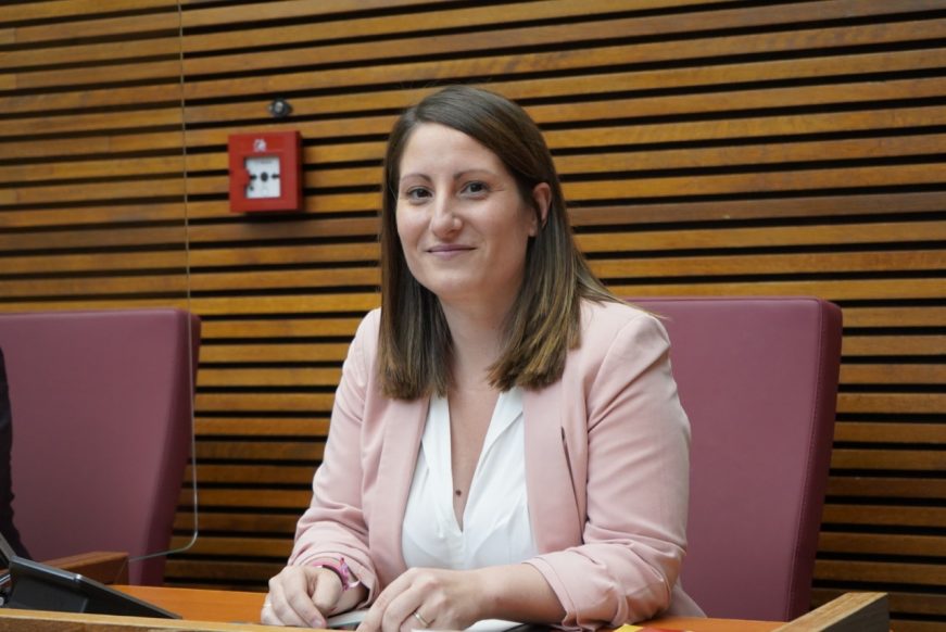 FOTOGRAFÍA. VALENCIA (ESPAÑA), 27.05.2022. La portavoz del Grupo Parlamentario VOX en el Parlamento valenciano, Ana Vega Campos. Ñ Pueblo