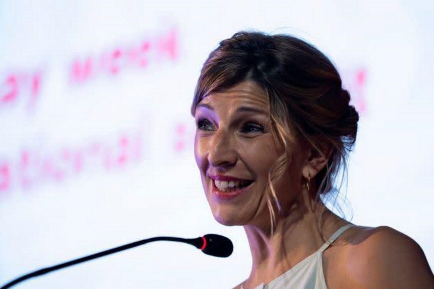FOTOGRAFÍA. VALENCIA (ESPAÑA), 27.05.2022. La vicepresidente segunda del Gobierno y ministra de Trabajo y Economía Social, Yolanda Díaz Pérez. Ñ Pueblo (1)