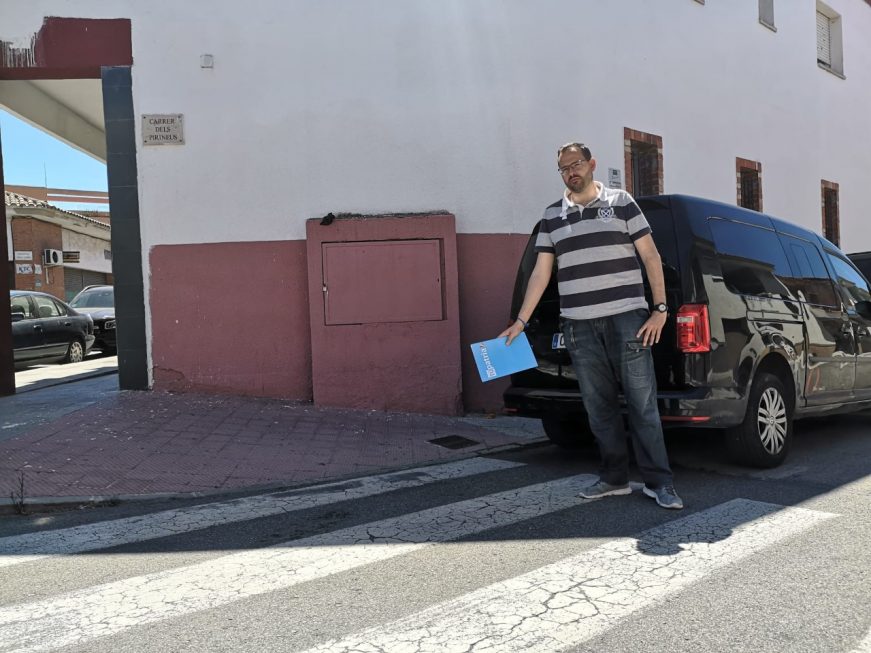 El presidente provincial tarraconense de TÚpatria, formación, Jordi Ferré Rey, en el barrio de San Salvador de Tarragona. Ñ Pueblo