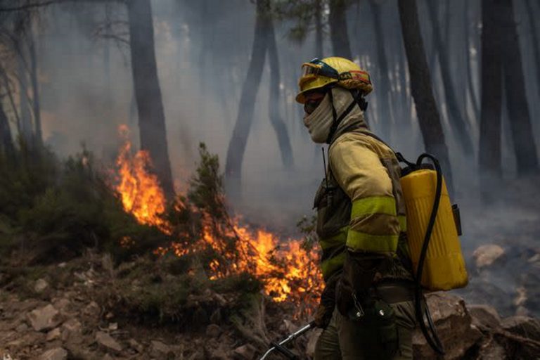 España| Fuego en la Sierra de la Culebra (Zamora), Cataluña, Aragón y Extremadura