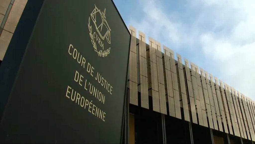 FOTOGRAFÍA. LUXEMBURGO (LUXEMBURGO), 14.07.2022. Detalle de la fachada del Tribunal de Justicia de la Unión Europea (TJUE) en Luxemburgo (Luxemburgo). ACN (2)