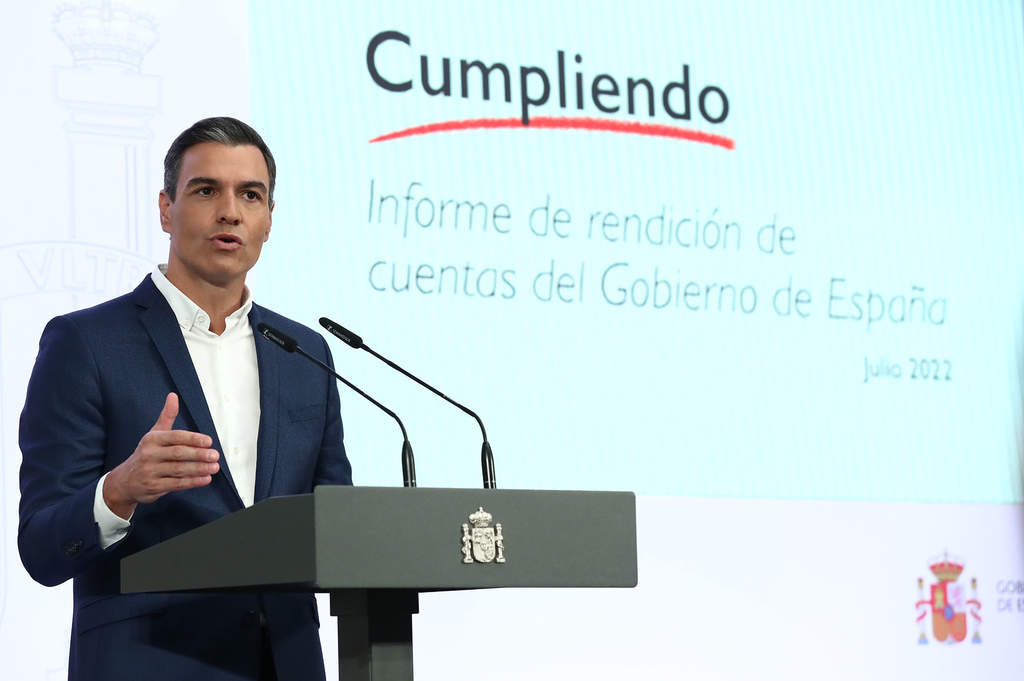 FOTOGRAFÍA. MADRID (ESPAÑA), 29.07.2022. El presidente del Gobierno de coalición socialcomunista de España, Pedro Sánchez Pérez Castejón. Ñ Pueblo (2)