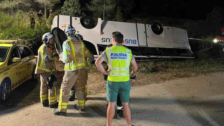 Cataluña| 23 heridos en el accidente de autocar en Rubió (Noya) Barcelona