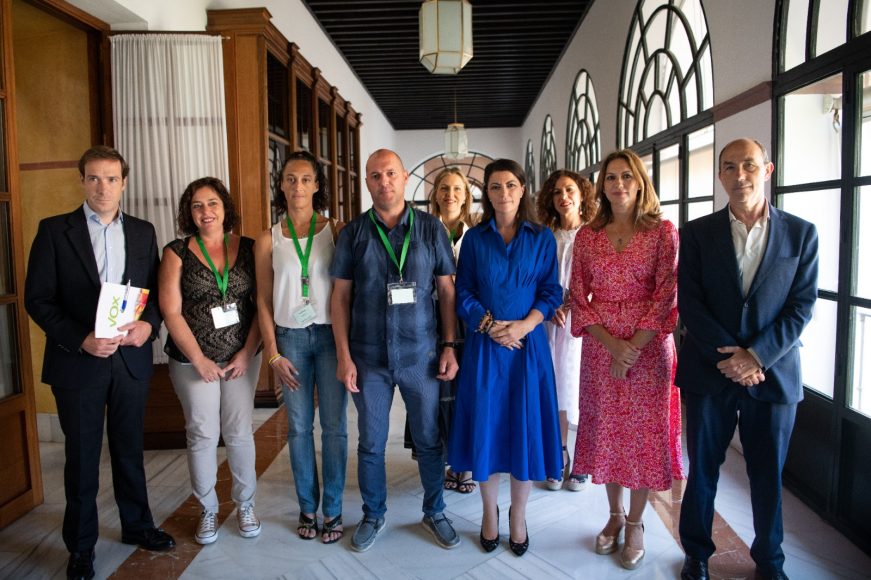 FOTOGRAFÍA. SEVILLA (ESPAÑA), 05.07.2022. La portavoz del Grupo Parlamentario VOX en en el Parlamento de Andalucía, Macarena Olona Choclán. Ñ Pueblo (1)