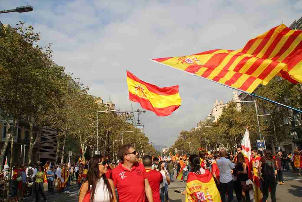 Barcelona (España), 12 de octubre de 2017. Ñ Pueblo