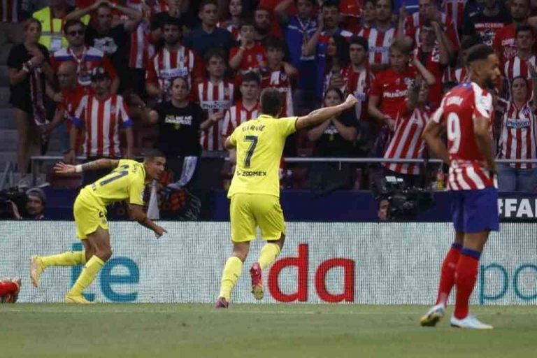 El Villarreal aplaca y doblega al Atlético de Madrid en el Metropolitano (0-2) 