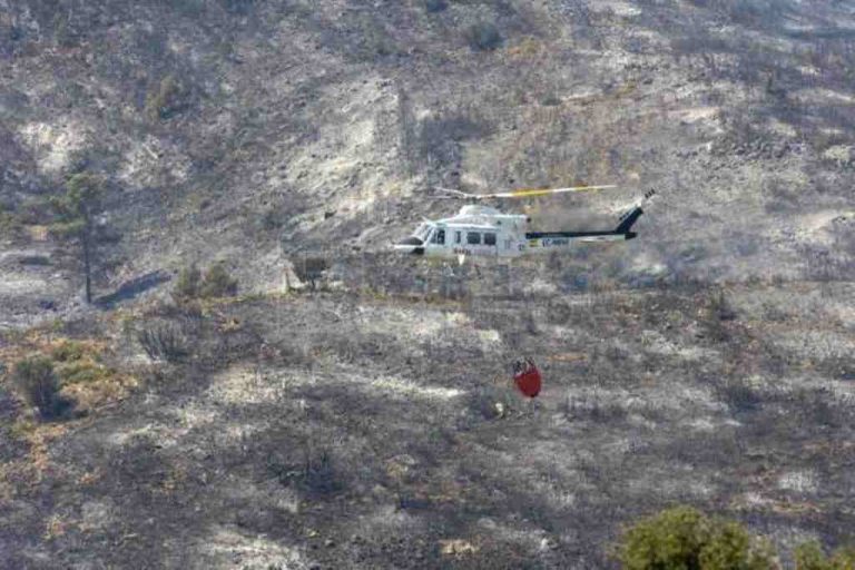 El incendio de Bejís (Castellón) sigue muy activo y ya ha arrasado 19.000 hectáreas