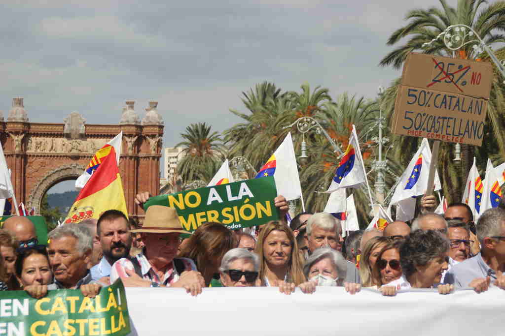 FOTOGRAFÍA. BARCELONA (ESPAÑA), 18.09.2022. Cataluña se levanta contra el régimen xenófobo que ocupa el Gobierno de la Generalidad de Cataluña. Ñ pueblo (7)