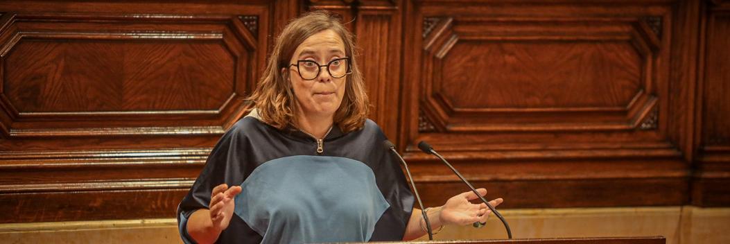 FOTOGRAFÍA. BARCELONA (ESPAÑA), 27.09.2022. Eulalia Reguant Cura (CUP). Ñ Pueblo) (1)