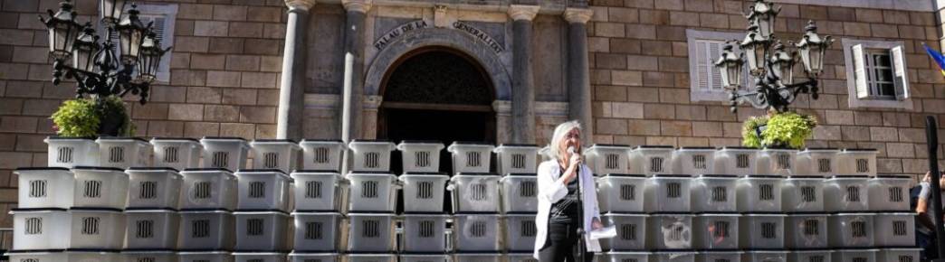 FOTOGRAFÍA. BARCELONA (ESPAÑA), 01.10.2022. La principal entidad separatista en Cataluña, Asamblea Nacional Catalana (ANC) que lidera Dolors Feliu Torrent. Ñ Pueblo (6)