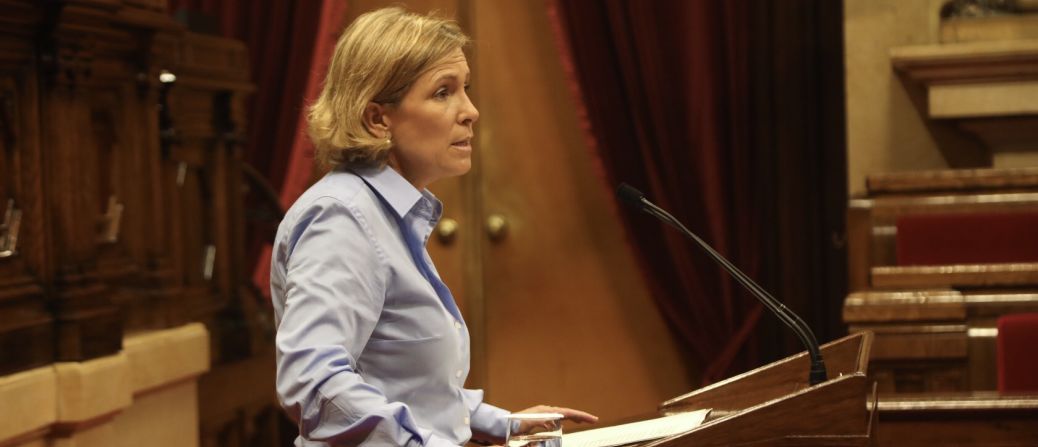 FOTOGRAFÍA. BARCELONA (ESPAÑA), 21.10.2022. La diputada del Grupo Parlamentario de VOX, María Elisa García Fuster. Ñ Pueblo (2)