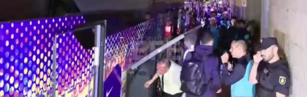 FOTOGRAFÍA. MADRID (ESPAÑA), 15.10.2022. Llegada de los jugadores de FC barcelona a Madrid. Ñ Pueblo