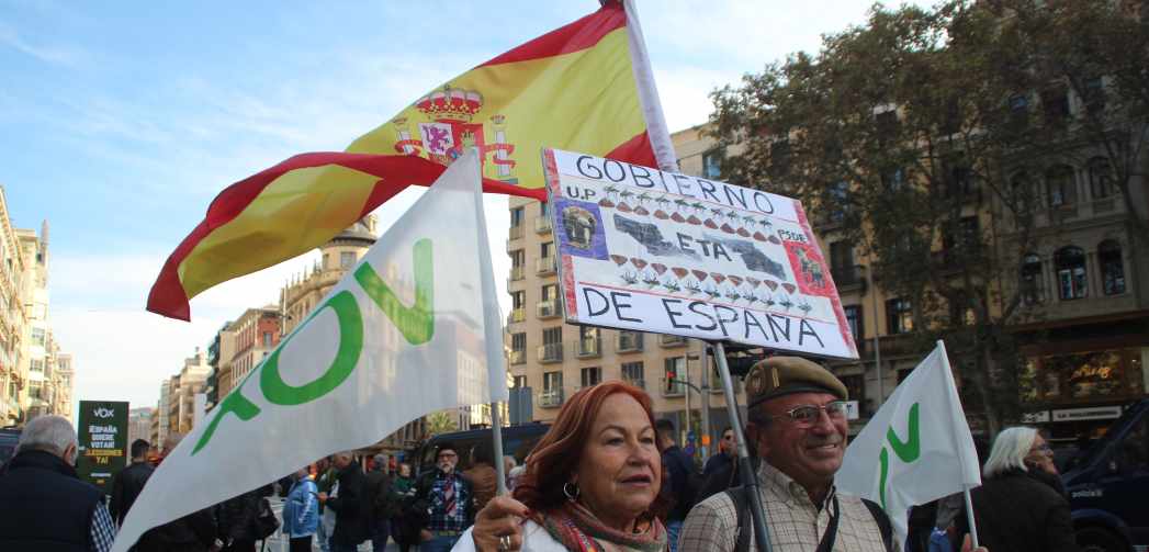 FOTOGRAFÍA. BARCELONA (ESPAÑA), 19.11.2022. Santiago Abascal Conde, Ignacio Garriga Vaz de Concicao, Rodrigo Alonso Fernández. Ñ Pueblo (9)