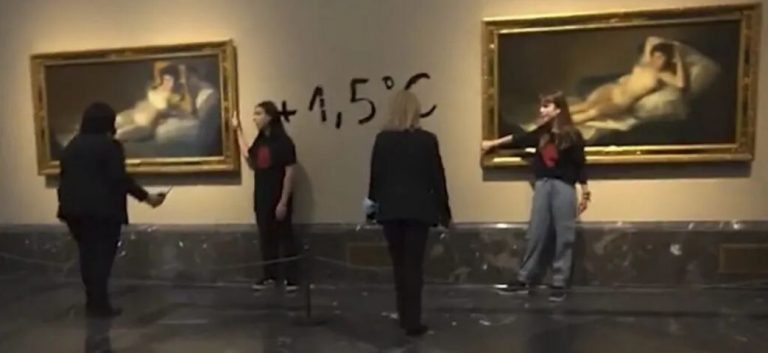 España| Detenidos activistas climáticos tras «acto vandálico» contra obras de arte de Goya «La maja vestida» y «La maja desnuda» en el Museo del Prado